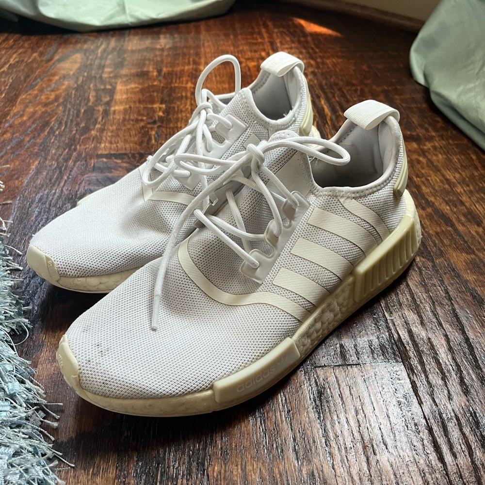 Men’s white Adidas shoes